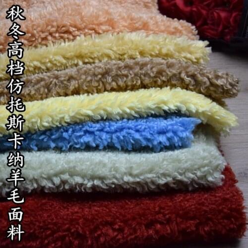 Imitation Tuscan Sheep Shearing Lamb Volume Plush Fabric Fantasy Particles Clothing Sewing Coat Warm Doll Pet Glove Lining