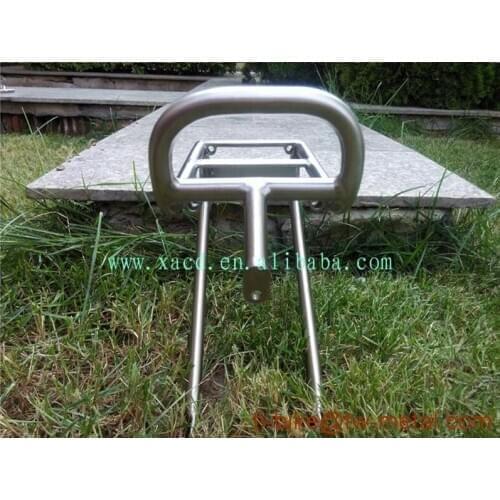 China Titanium Bike Rear Rack XACD Made Titanium Bicycle Rack with Hand brush Highlight Hot sale Titanium Bike Rack