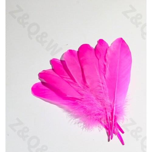 Beautiful 10-15CM natural goose feather dyed peach color 20-200PCS DIY jewelry earrings accessories clothing decoration