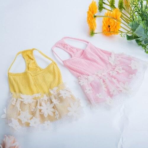 Pet Dog Summer Clothes Wedding Dog Dress For Female Dogs Summer Princess Dog Skirt York Pet Chihuahau Pink Dress