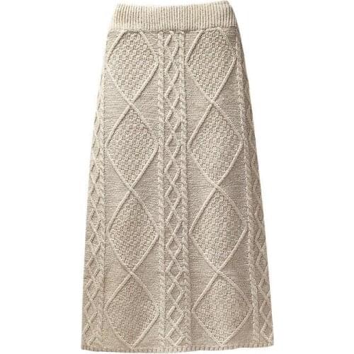 LUKAXSIKAX Plaid Pencil Skirts