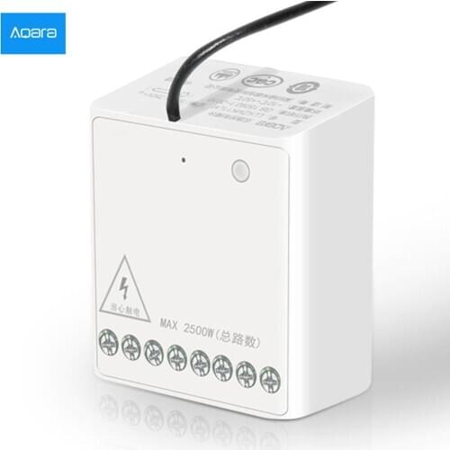 Aqara Two-way Control Module Wireless Relay Controller 2 Channels Work For Smart Home APP And Apple Home Kit