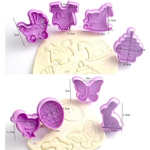 32pcs Cookie Mold Set 3D Roasting Tool Handicraft Mold DIY Baking Tools For Cake Fondant Chocolate Making Christmas Beautifully