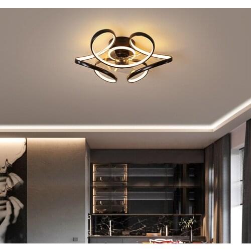 Nordic bedroom decor led lights for room ceiling fan light lamp restaurant dining room ceiling fans with lights remote control