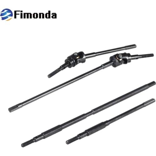Hardened Steel AR60 Axles Universal Joint Drive Shaft Rear Straight Shaft for 1/10 RC Crawler Axial RR10 90048 WRAITH OP Parts