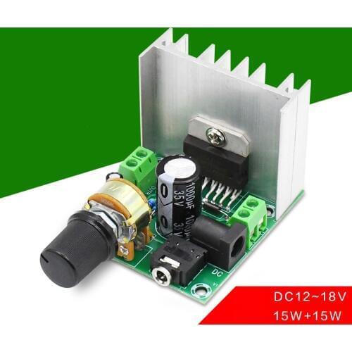 KYYSLB XH-A271 Digital Power Amplifier Board Dual 15W DC AC 12V Using TDA7297 Dual Channel Amplifier Board
