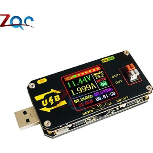 QC3.0 QC2.0 USB Charging Tester CNC Buck Boost Converter Power Supply Module PD Detection Deception Type-C Voltage Current Meter