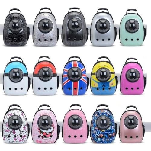 Cat Backpack Carrier Fat Cat Bag Breathable Transport Travel Bag Dog Space Capsule Pet Capsule Astronaut Backpack For Pets