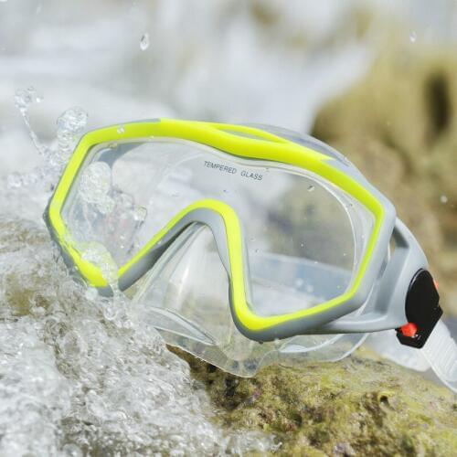Shuaipu HD Diving Goggles Anti-Fog HD Edible Silicone Colorful Diving Mask Snorkeling Equipment for Both Men and Women