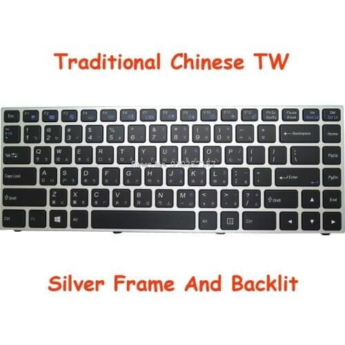 TW Keyboard For CLEVO P640HJ P640 MP-13C23RCJ4308 6-80-N13B0-020-1A MP-13C23RCJ4306 P640RE P640RF P641HJ P641HK1 P641RE P641RF