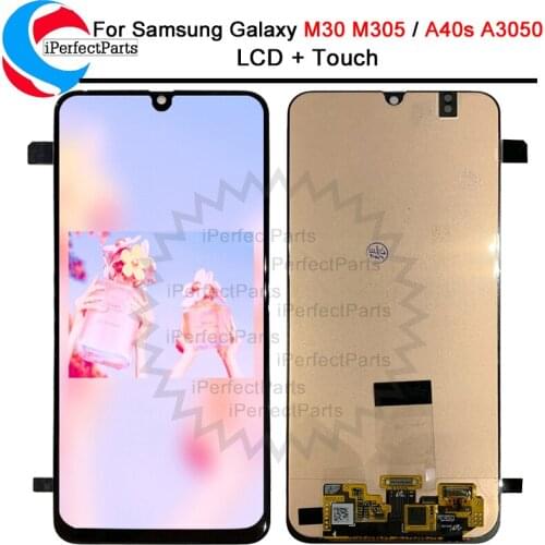 Super amoled For Samsung Galaxy M30 2019 M305F LCD Display Touch Screen Digitizer Assembly Replacement For Samsung M30 lcd
