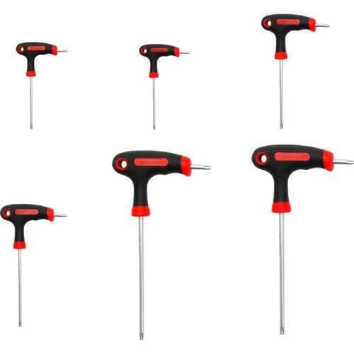 1 Pc Chromium-molybdenum Alloy Steel T-Handle Grip Torx & Hex Allen Key Screwdriver Driver Tool T10/T15/T20/T25/T30/T40 New