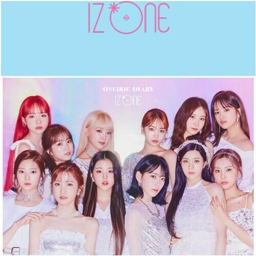 2pcs/set Kpop IZONE Poster for fans gift New album Oneiric Diary Poster stickers