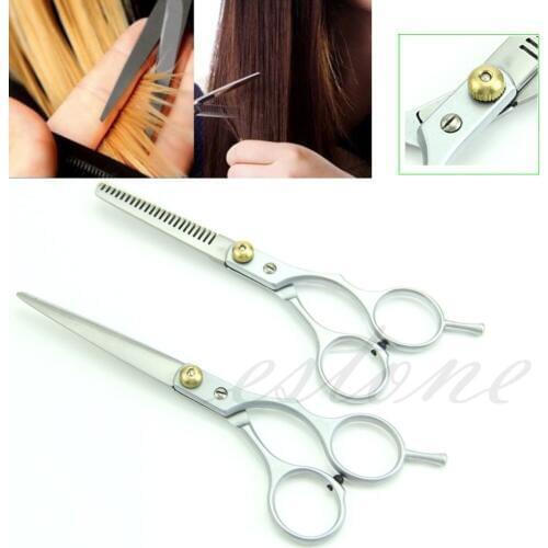 2 X Professional Barber Hair Cutting Thinning Scissors Shears Hairdressing