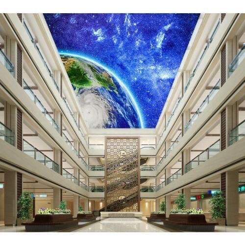 3d stereoscopic wallpaper Fantasy sky ceiling 3d wallpaper modern for living room murals Non woven wallpaper
