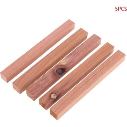 5Pc Wardrobe Clothes Drawer Mildew Camphor Bug Repellent Natural Cedar Wood Anti-moisture Moth Wardrobe Camphor Pest