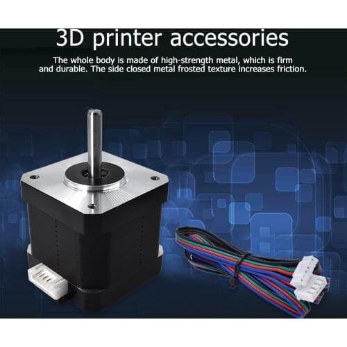 5pcs Nema 17 42 Stepper Motor Height 26mm 34mm 40mm 47mm motor 4-lead 12-24V for 3D Printer J-head Extruder CNC parts