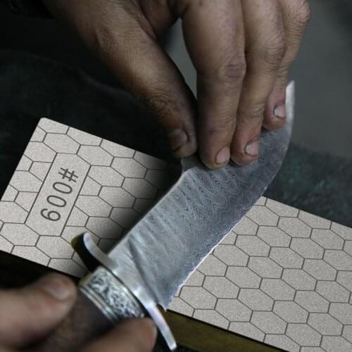 Diamond Knife Sharpener 400/600/1000/1200#Grit Sharpening Stone Fixed Knives Whetstone Grindstonel Correction With non-slip base