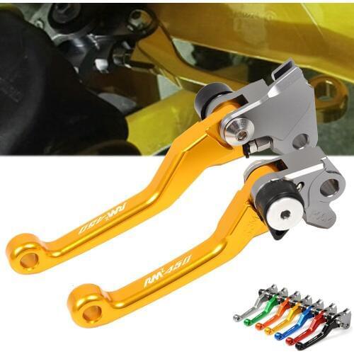 Aluminum Motorbike Handle Brake Clutch Levers Dirt Bike Pivot Lever For SUZUKI RMZ450 RMZ 450 2004-2016 2005 2006 2007 2008 2009