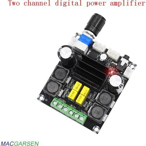 Car Audio Digital Audio Power Amplifier 12V Amplifier Audio Stereo Module 100W *2hifi Home Speaker