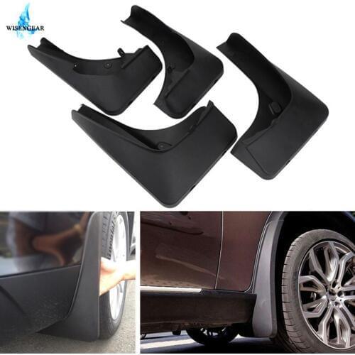 Front & Rear Rubber Mudguard Splash Guards Mud Flaps For BMW X5 F15 With Running Board 2008 2009 2010 2011 2012 2013 Mud Flap
