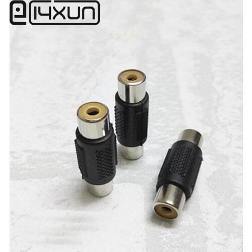 EClyxun 5pcs Straight RCA Female to Female connector Jack AV cable joiner coupler Audio Video