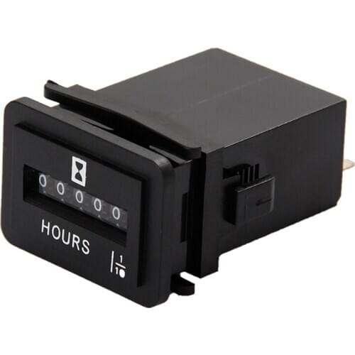 HM001 AC110-250V Timer Mechanical Hour Meter Hourmeter for Engine Generator Boat Motorcross Motor Truck Tractor