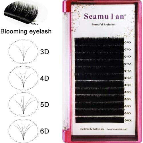 Easy Fanning Volume magnetic Eyelashes Extension Auto Flowering Rapid blooming fans lashes makeup tools Fast Delivery