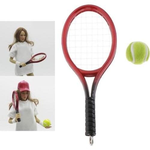 1/6 Scale Tennis Sports Model for 12'' Action Figure Life Scene