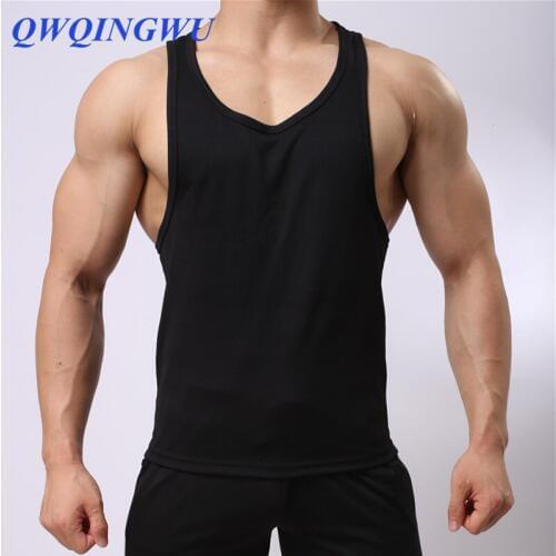 Men Tank Tops Bodybuilding Fitness Stringer Elasticity O-Neck Men Tank Top Wear Vest Undershirt Casual Clothing Tank Tops
