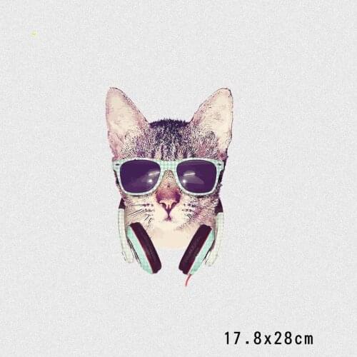 Fasion Men Animal Patches Hot Heat Transfer Cloth Printing Sticker DIY Iron On Clothing Bag Shoes Customization Logo