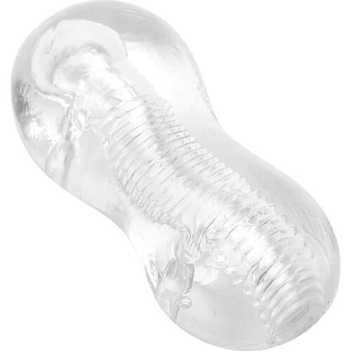 Transparents Male Masturbator TPE Pocket Pussy Soft Jelly Penis Exercise Adult Products Sex Shop Sex Toys for Men