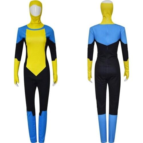 NEW Anime Invincible Mark Grayson Cosplay Costume Men Jumpsuit Bodysuit Halloween Carnival Party Hero Superboy Suit Male Zentai
