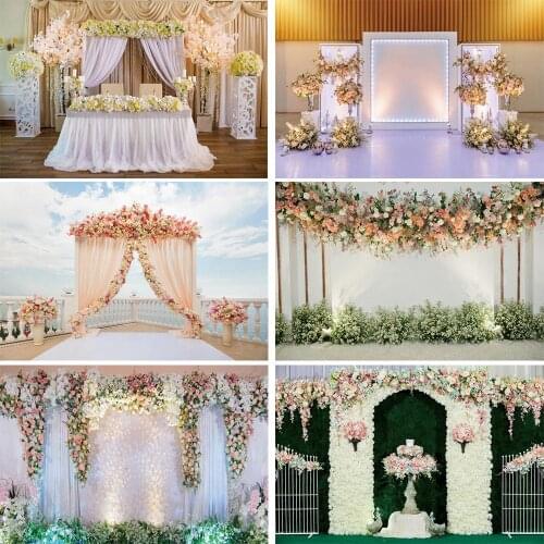 New Beautiful Flower Wall Picture Background Couples Wedding Party Backdrop Photography Studio Photo Room Window Decoration