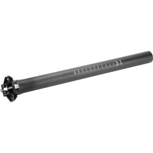 Bicycle Seatpost Carbon Fiber Mountain Road Bike Shockproof Bicycle Saddle Seat Post Size 350mm/400mm Bicycle Accessory