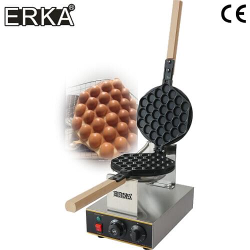 ERKA Commercial Electric egg bubble waffle maker Non-stick pan Eggettes puff cake maker egg machine egg cake oven 110V /220V