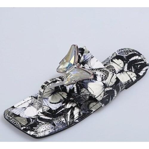 Womens shoes 2021 new fashion design and color bow sandal soft soled non-slip slipper large shoes