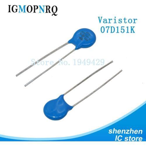 10PCS 07D151K Piezoresistor 7D151K 150V Varistor Resistor