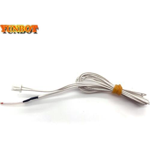 100 k NTC 3950 Single-ended Glas Verzegeld Thermistor Temperatuursensor Met XH2.54-2P Terminal 1 m Kabel Voor 3D Printer