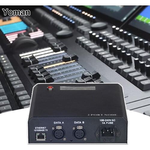 2Port Node DMX512 Network Port DMX Console 1024 Output Parameters DJ Disco Command wing Fader Wing grandMA Onpc Moving Head Lamp