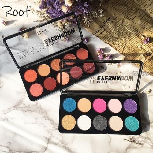 2019 Makeup Professional Shadow Long Lasting Matte Eye Shadow 10 color Water-proof Bright Shimmer Shadow Palette Christmas Gift