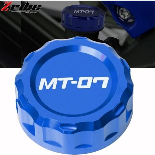 Motorcycle Accessories CNC Aluminum Rear Brake Fluid Reservoir Cover Cap For Yamaha MT-07 MT07 MT 07 FZ07 2014-2017 2016 2015