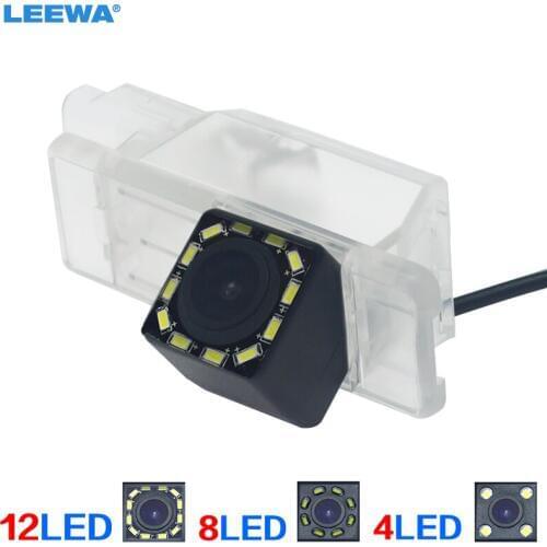 LEEWA HD Car Special Backup Rear View Camera With 4LED/8LED/12LED Light For Peugeot 301/308/408/508 Reversing Camera