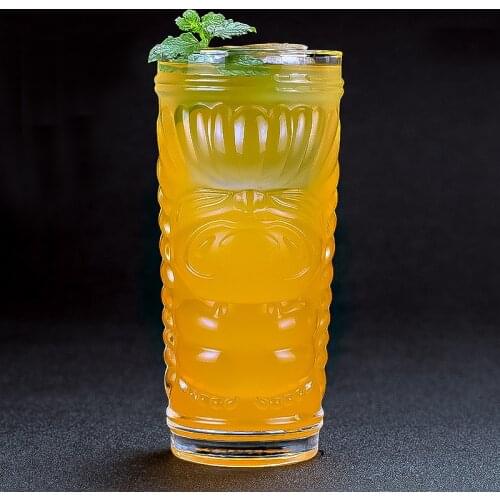 400-500ml 3D Cartoon Wine Glass Cup Tiki Cup Cocktail Beer Cola Cold Juice Cups Creative Glass Drinking Set Bar Home Collins