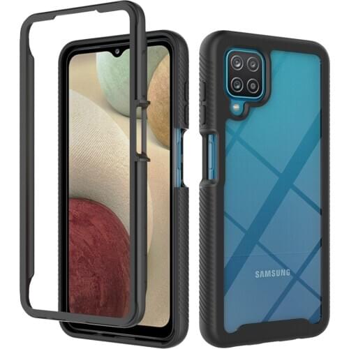 For Samsung Galaxy A12 Case Hard PC Matte HD Transparent protective back Cover Case for samsung a12 full cover phone shell