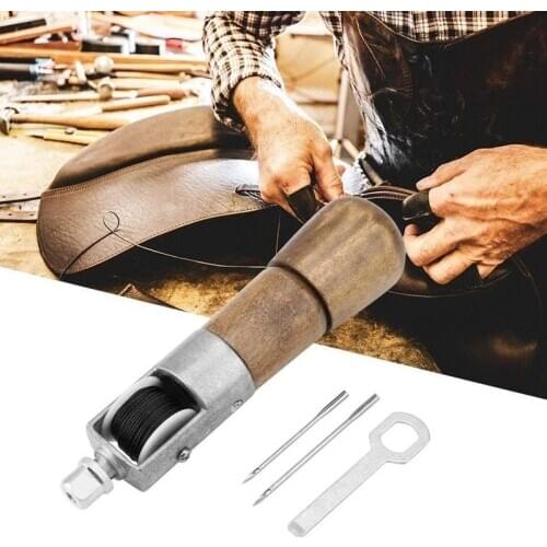 Leathercraft Sewing Stitching Awl Needle Tool Kit for Handwork DIY Leather Shoe Purses Wallets Clothes Repair HFing