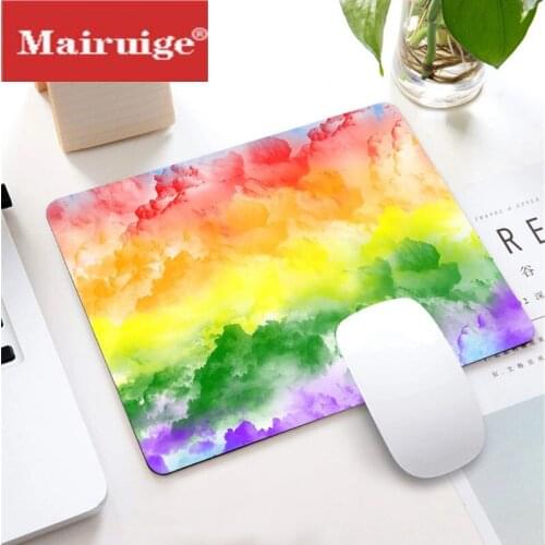 Mairuige Colored Clouds Waterproof Non-slip Lockedge Small Size Learning Gamer Mouse Pad Gaming Accessories Laptop Keyboard Mat