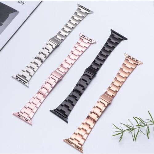 Metal Strap for Apple Watch 6 SE 5 4 Band 44mm 40mm Slim Bracelet Stainless Steel Watchband for iwatch Series 3 42mm 38mm Correa
