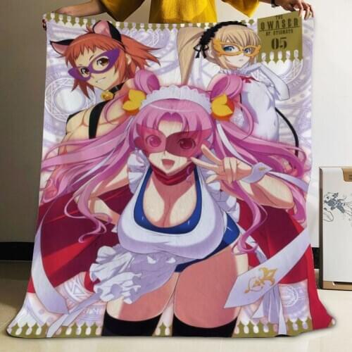 Musife Custom Seikon no Qwaser Flannel Blanket Design Your own Blanket Flannel Blankets for Sofa DIY Dropshipping
