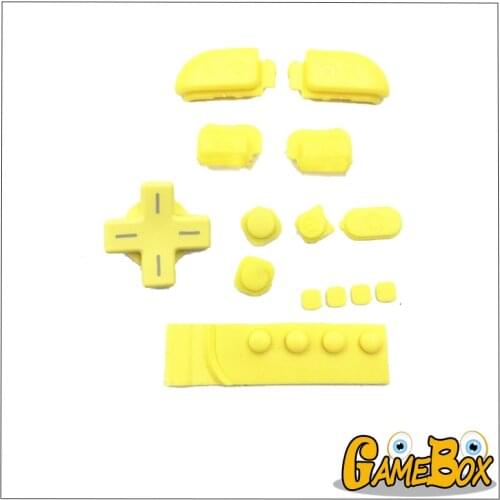Original Pika Chu Yellow Buttons Set For new 3DS XL Console Include 17 Parts